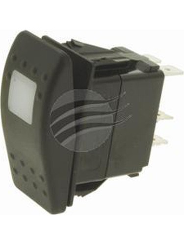 Carling Rocker Switch On/Off Red Illum 24V 20Amp Spst 4 Blade Terminal ...