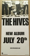 THE HIVES Rare 2004 PROMO POSTER w/ RELEASE DATE for Tyrannosaurus CD 12x24 USA