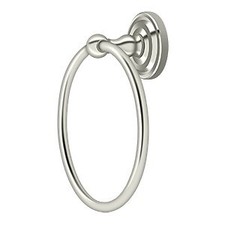 6-1/2" Diameter R Series Traditional Towel Ring Polished Nickel