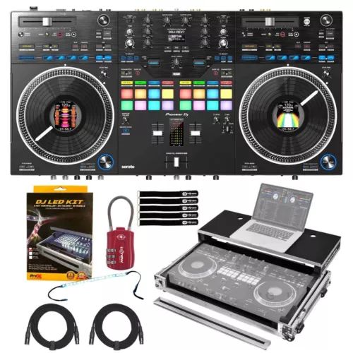 Pioneer DDJ-REV7 Scratch Style 2 Channel Pro DJ Controller w Odyssey Flight Case