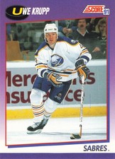 Uwe Krupp 1991-92 Score American #84 Buffalo Sabres