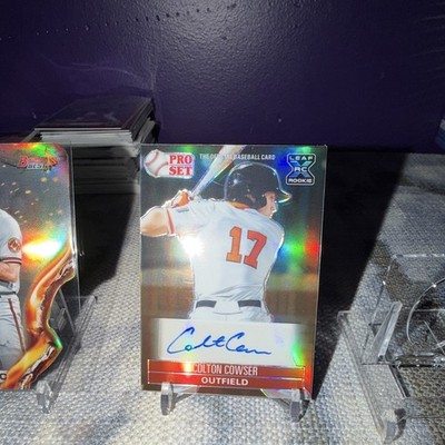 2021 Topps Bowman's Best Heatwave Die-Cut #HW-7 Colton Cowser Auto RC Orioles