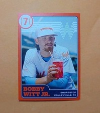 2025 Bobby Witt Jr Week 2 Whataburger Promo Card Kansas City Royals