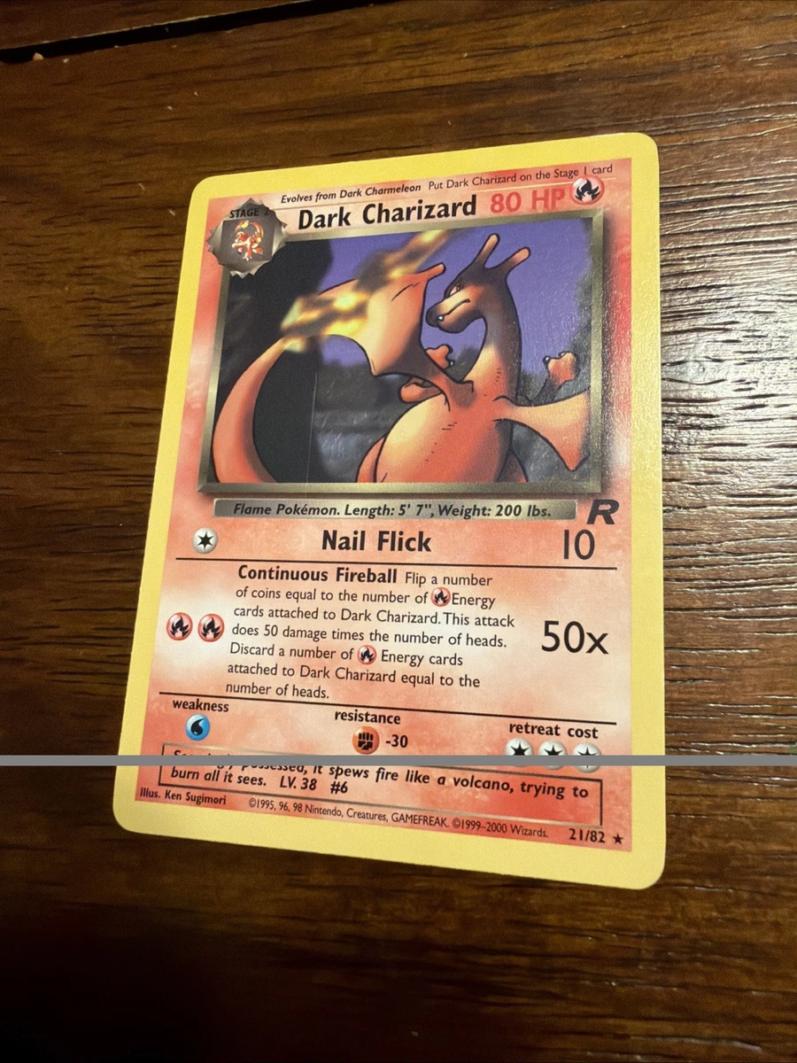 Darkness Charizard Pokémon TCG Rare Individual Collectible Card