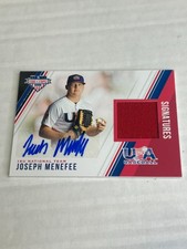 2018 Panini Stars & Stripes Joseph Menefee 22/199 Patch Auto Reds E5