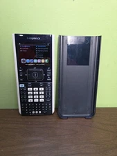 TI-nspire CX Graphing Calculator + Slide Cover Tested Works White Borders