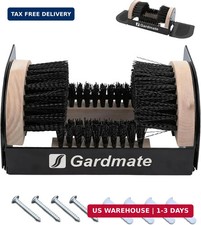 Boot Brush and Scraper Combo - 4-Way Boot Cleaner Brush Outdoor Heavy Duty, Dual