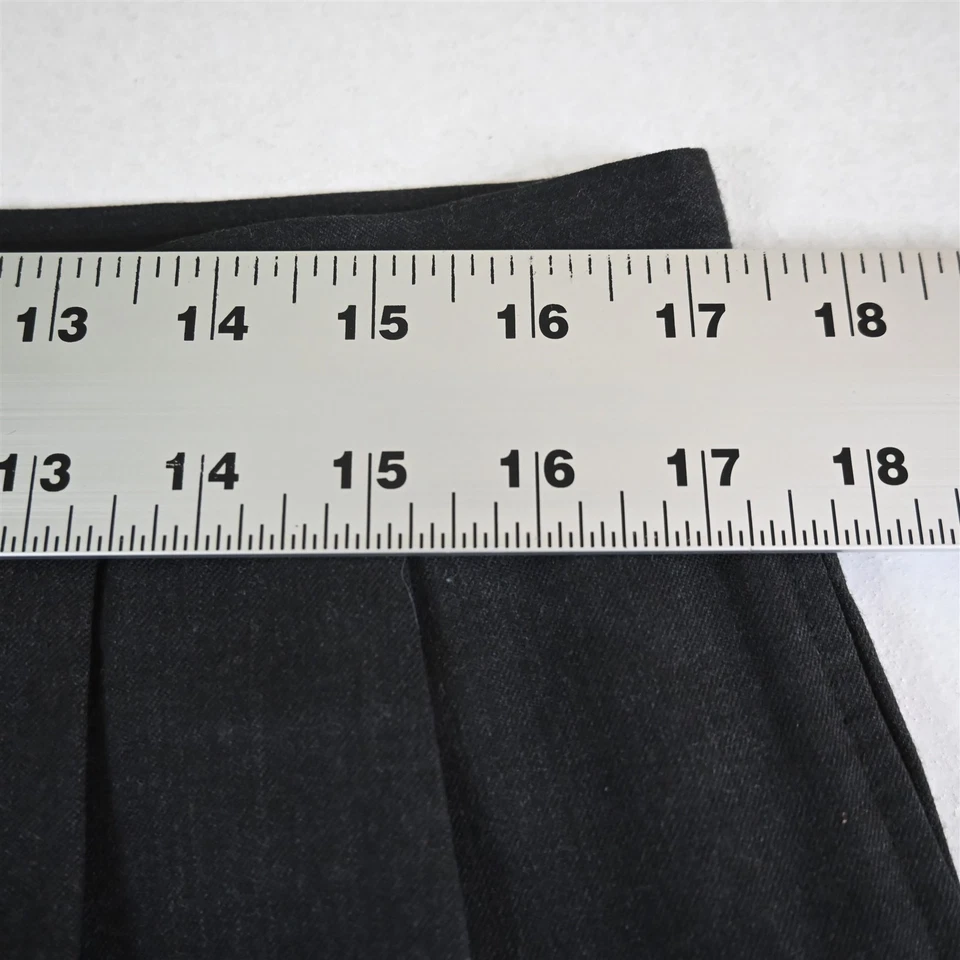 Calça Jos A Bank 33x32 cinza lã cashmere flanela corte completo plissada cintura alta - Imagem 2 de 4