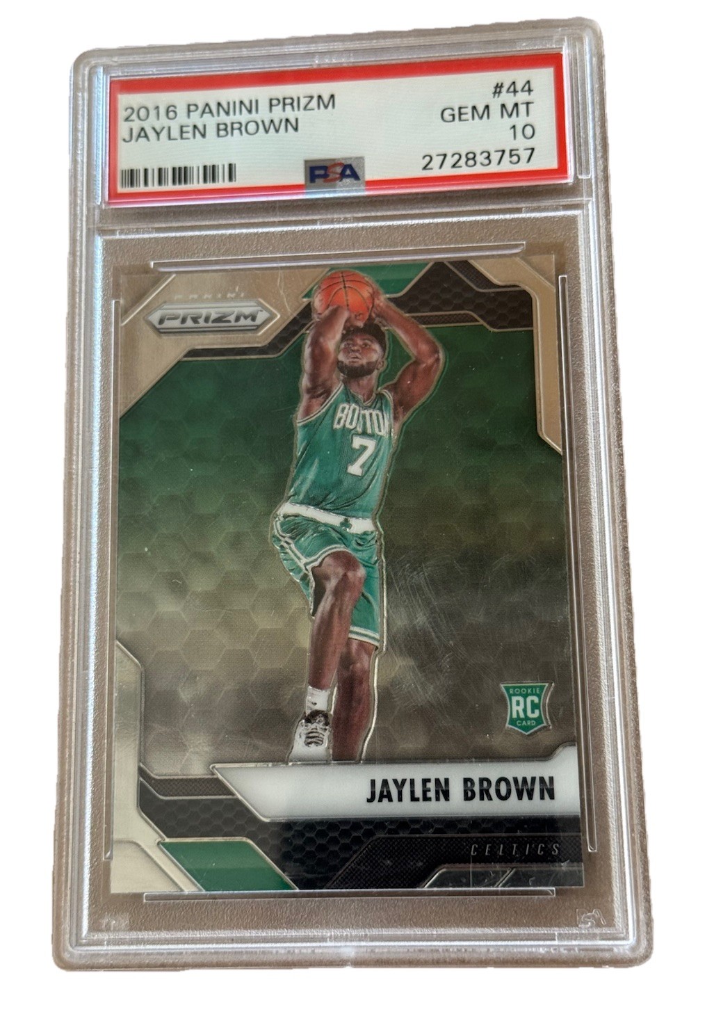 2016 PANINI PRIZM Jaylen Brown #44 PSA 10 GEM MINT RC Rookie