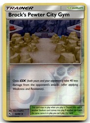 Brock's Pewter City Gym 54/68 Hidden Fates Reverse Holo