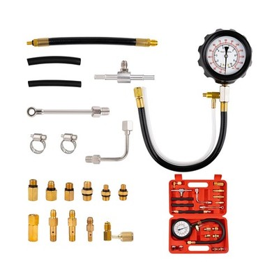 0-140PSI Fuel Pressure Tester Kit, Fuel Injector Injection Pump Pressure Gaug...