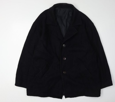 Stone River Wollmantel Herren schwarz XL