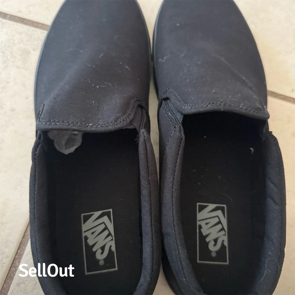 Scarpe Vans uomo classiche slip on nere taglia 13 casual skateboard