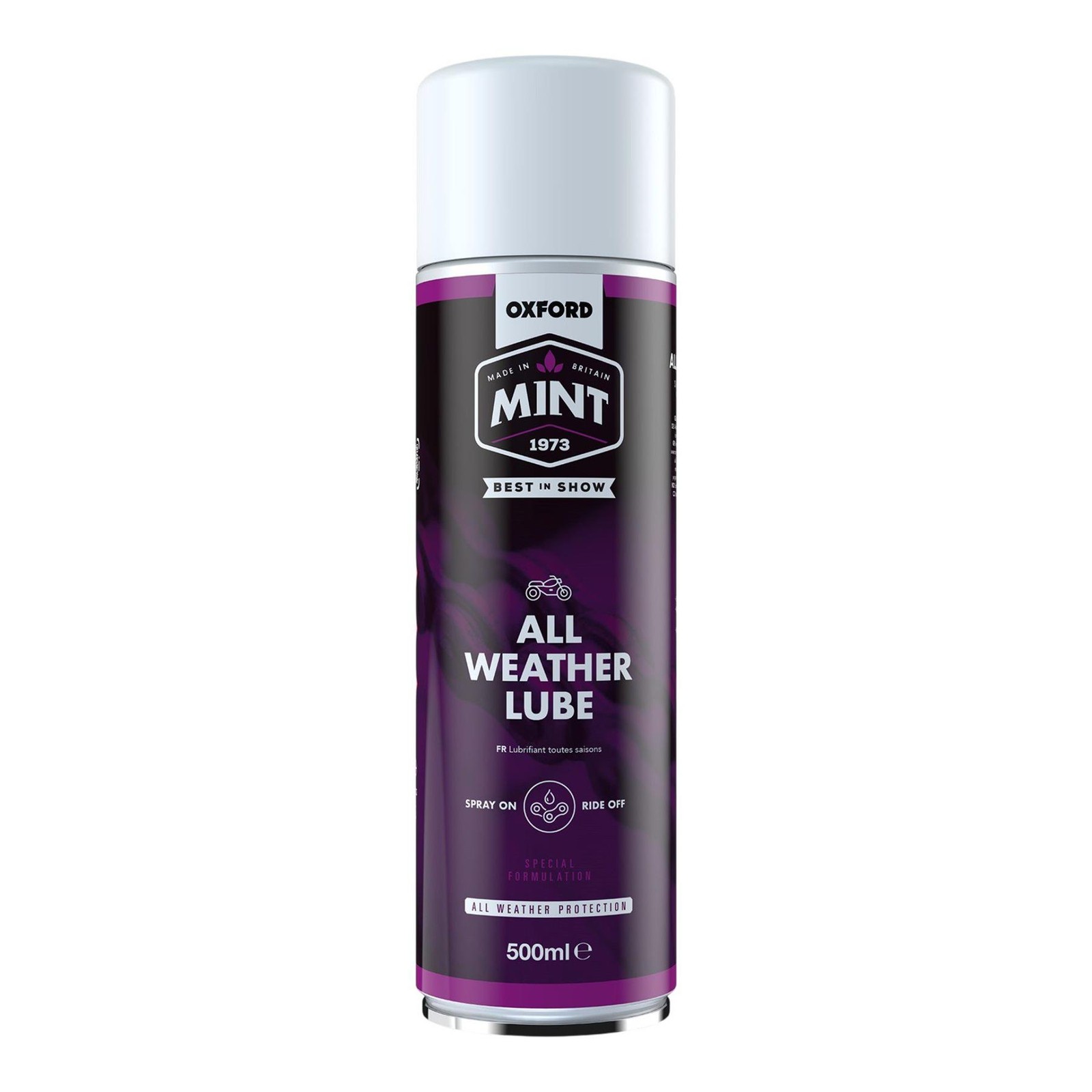 Oxford Mint All Weather Motorcycle Chain Lube Endurance Bike Scooter Lubricant