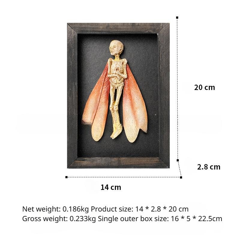 Poster Sorcière Gothique – Statue Fée Momifiée Résine – Déco Maison