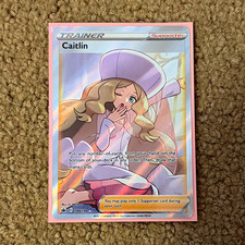 Pokemon TCG Caitlin 189/198 Full Art Holo Ultra Rare Chilling Reign Eng 2021 on eBay