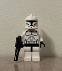 Lego Star Wars The Clone Wars Phase 1 Clone Trooper Minifigure With Blaster