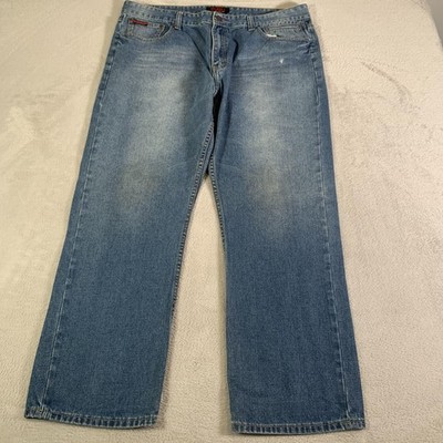 FUBU The Collection Jeans Mens 42x31 (Tag 42x32) Blue Stonewash