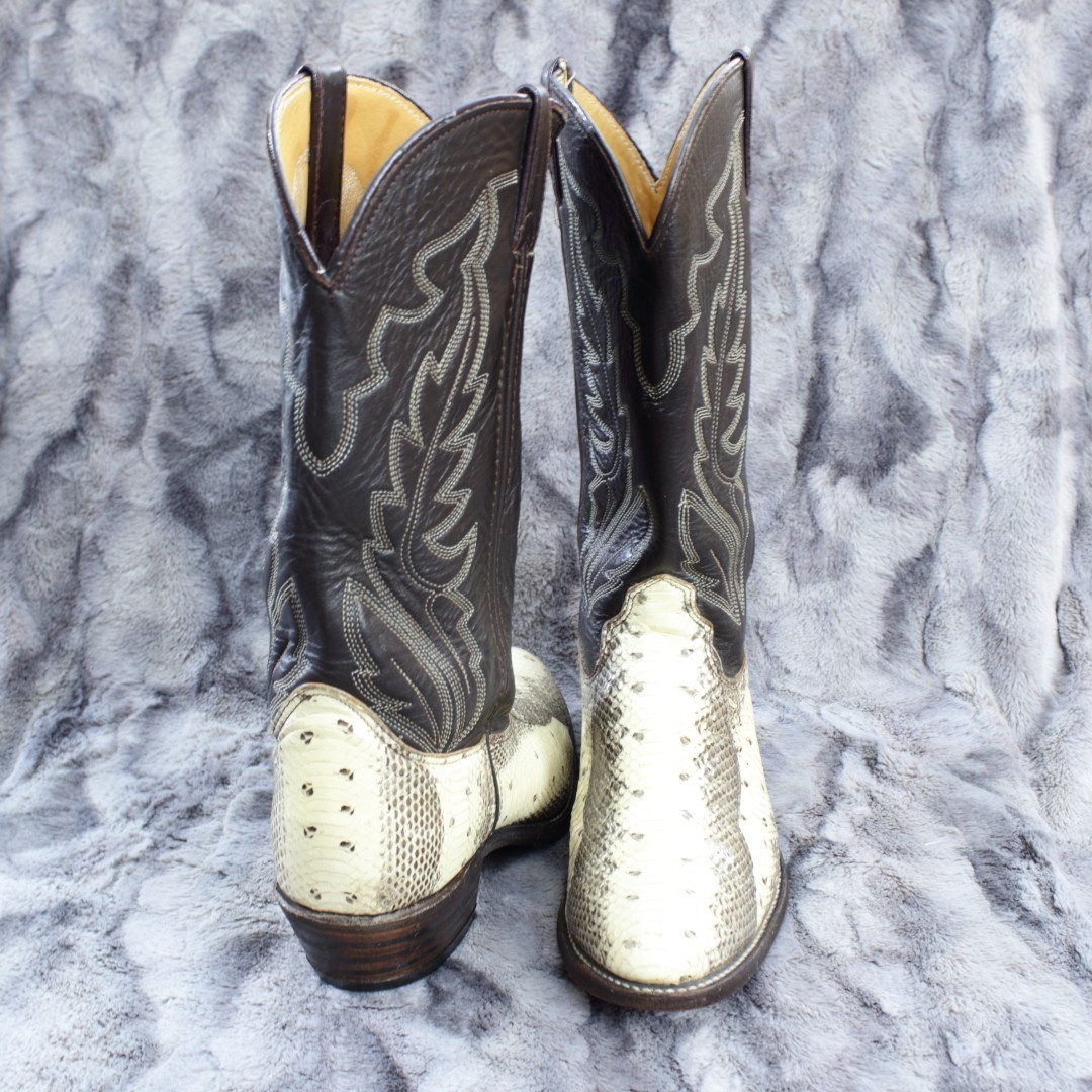 DOUBLE H Exotic Python Western Cowboy Boot Men's … - image 8