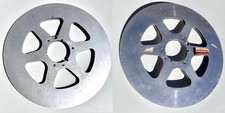 Pair of 14" Audio Devices Metal Aluminum Take Up Reels 1/4" Tape Audiotape-Music