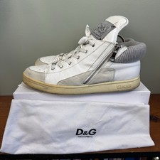 Dolce & Gabbana High Top Zip Up Sneaker Shoes...