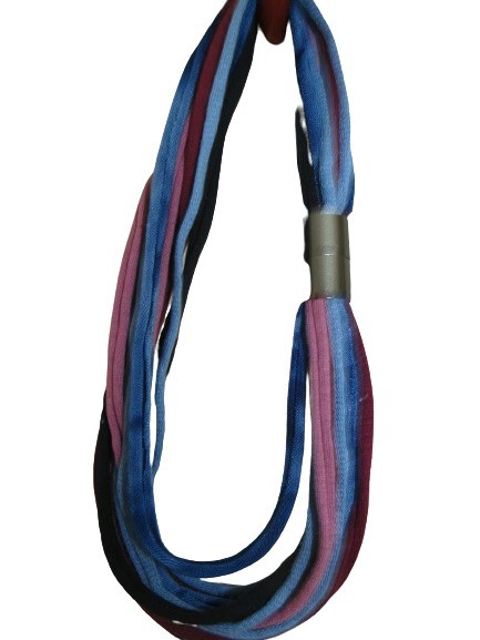 Handmade T-Shirt Yarn Infinity Scarf Fabric Necklace R082 Unique Gift