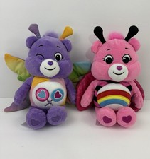 Care Bears Lot Of 2 Share Bear With Butterfly Wings Cheer Bear Ladybug Wings
