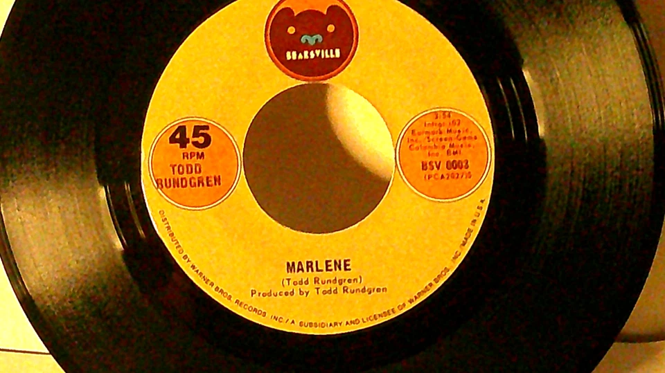 Todd Rundgren,Beatsville,"I Saw The Light"US,7"45,1972 pop rock hit classic,Mint Foto 2 de 2