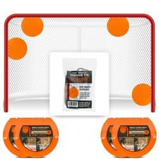Top Shelf Targets 4 Pack Magnetic Hockey & Lacrosse Goal Targets - 8-Inch Ora...