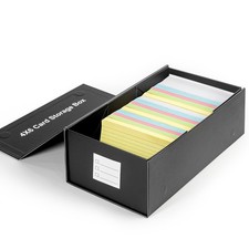 4x6 Index Card Holder Storage Box, Index Card Holder Organizer, 4x6 Recipe Card