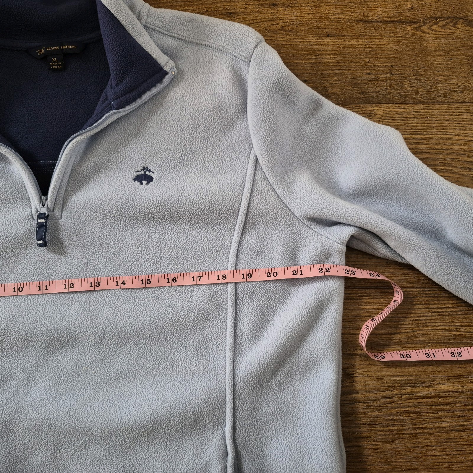 Brooks Brothers 346 Quarter-zip Fleece 2 Tone Blue Womens Size XL thumbnail 5