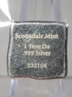 Scottsdale Mint - Lion - Cast Bar - Square - 1 oz Fine Silver