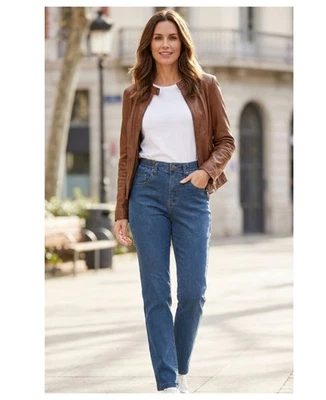 Jean Taille Haute Femme Bleu Stone Stretch & Confort Mayflower - Photo 1/4