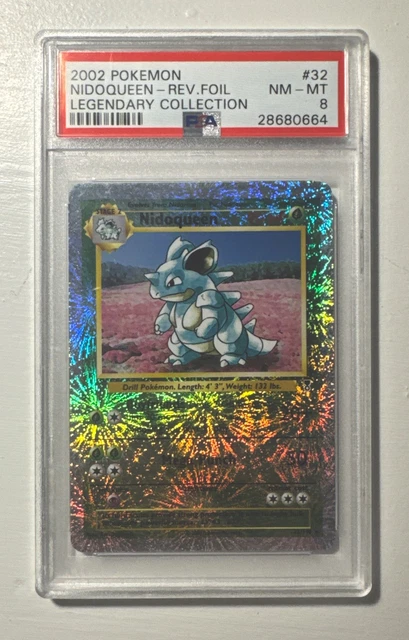 2002 Pokemon Legendary-Collection. #32 Nidoqueen Reverse Foil PSA 8 NM-MT