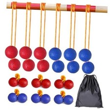 Ladder Ball Ladder Toss Balls Set Replacement Balls for Toss Match, Red  Blue