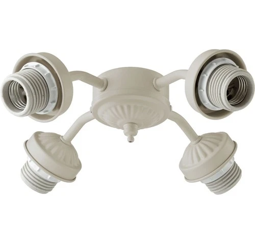 Quorum 2444-8067 Kit 10" 4-Light Ceiling Fan Light Kit in Antique White - Picture 2 of 2