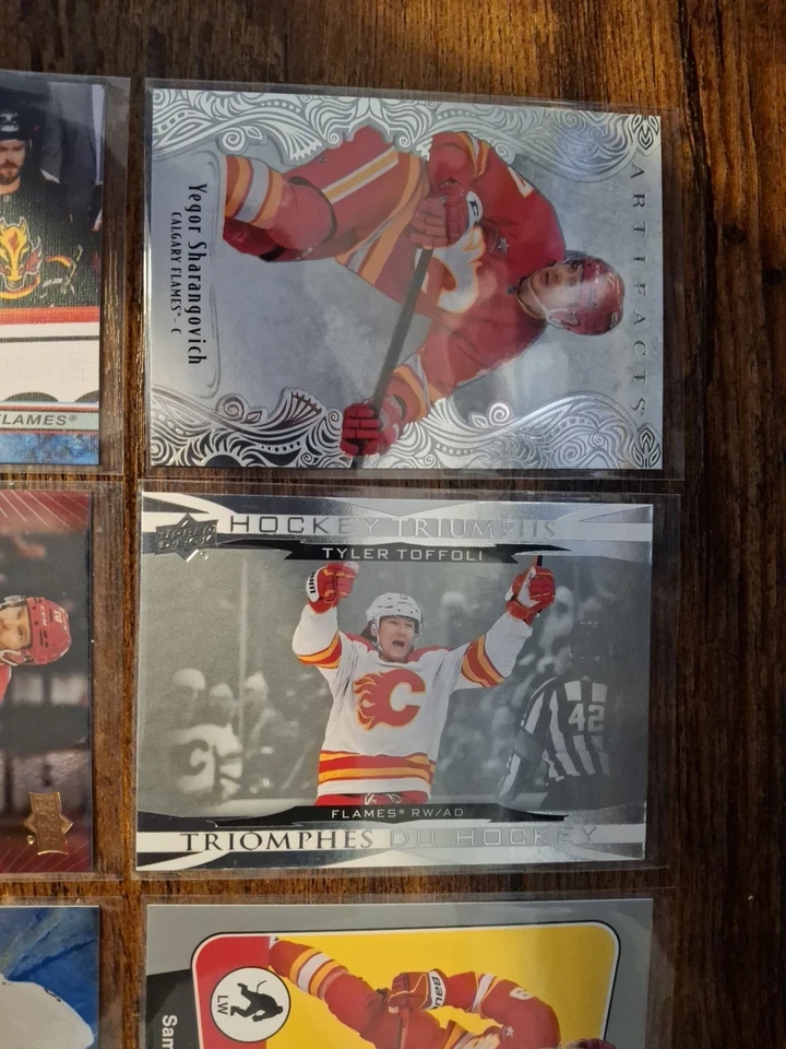 Calgary Flames Lot Of 8 Cards As Pictured **Combine Ship ** - Image 4 of 4