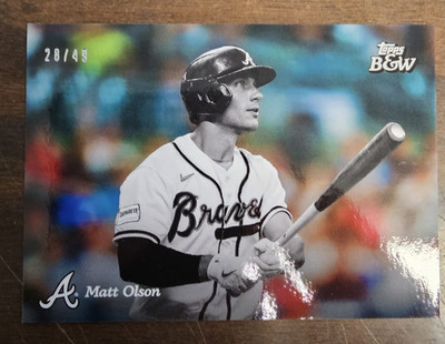 2023 Topps Black and White Matt Olson 28/49 #73
