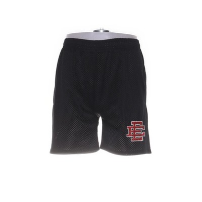 Eric Emanuel, Basketball Shorts, Größe: M, Schwarz/Rot, Mesh, Herren #CjD