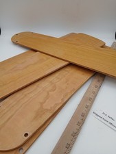 5 Blades 42" Universal ceiling fan blades Natural wood look Please see comment