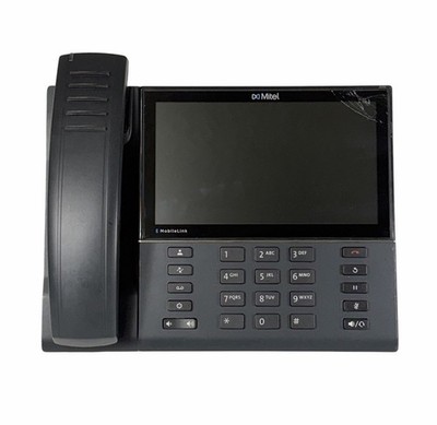 Mitel Mivoice 6940 Touchscreen IP Phone with Wireless Handset & Stand - READ