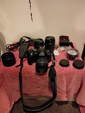 Olympus E-520 DSLR Camera Kit 14-42mm 40-150mm 2 Batteries Tested