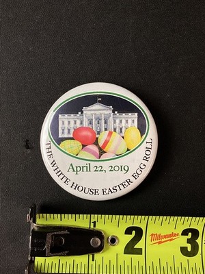April 22, 2019 The White House Easter Egg Roll 2'' Button Lapel Pin #20/100