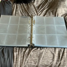 3-Ring Binder Black Plastic Acid-Free 9-Pocket Top Loading Card Pages