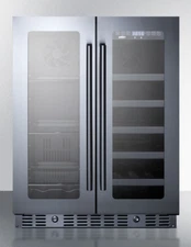Summit 32" BuiltIn Wine/Beverage Center ADA Compliant, French Door, ALFD24WBVCSS