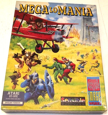 MegaLoMania (Atari ST) COMPLETE IN BOX, Sensible Software Mega-Lo-Mania