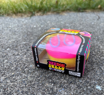 Schylling needoh jelly donut (Pink w/ purple swirl). New, in-box.