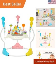 2-in-1 Baby Activity Center  Bouncer Jumper, 360  Rotating Seat, 3-Height Ad...