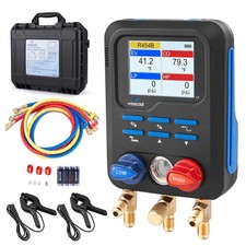 HVAC Digital Manifold Gauge Set, R454B/R134A/R410A/R32