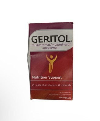 Geritol Complete Multivitamin Mineral Supplement Tablets, 100 Ct Exp 02/28